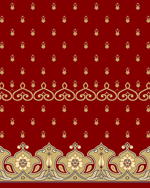 Akrilik Cami Halısı - Saf 118 Bordo