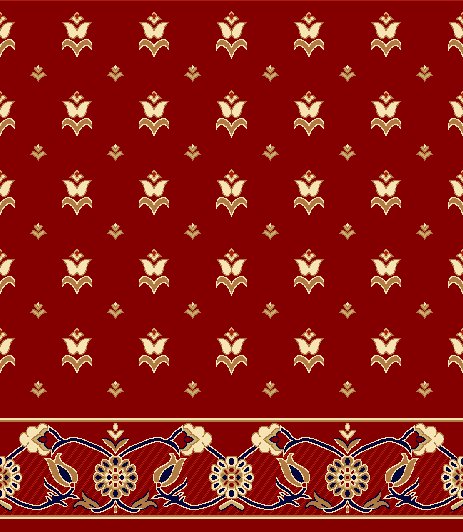 Akrilik Cami Halısı - Saf 156 Bordo
